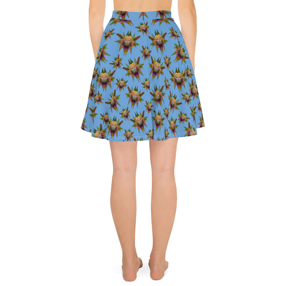 Bryar Rabbit Playful (Sky) AOP Skater Skirt