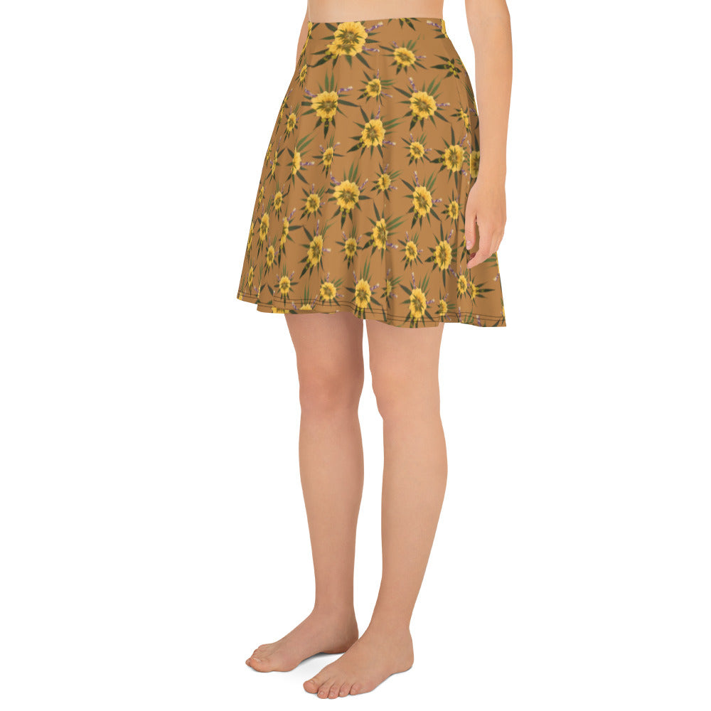 Blossom Playful (Natural) AOP Skater Skirt
