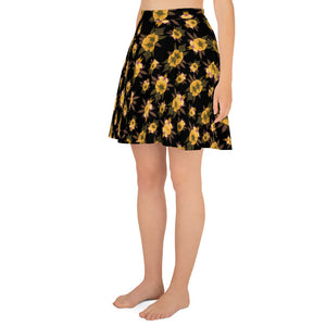 Penetration Playful Glitch (Midnite) AOP Skater Skirt