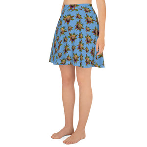 Bryar Rabbit Playful (Sky) AOP Skater Skirt