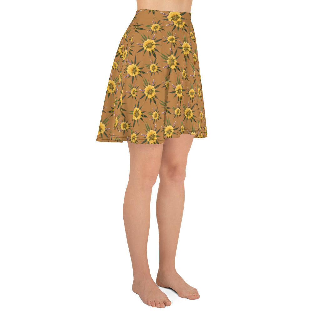 Blossom Playful (Natural) AOP Skater Skirt