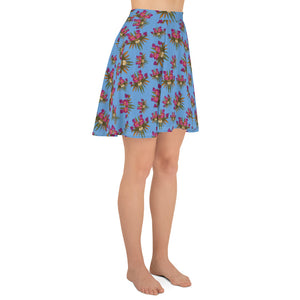 Viral Playful (Sky) AOP Skater Skirt