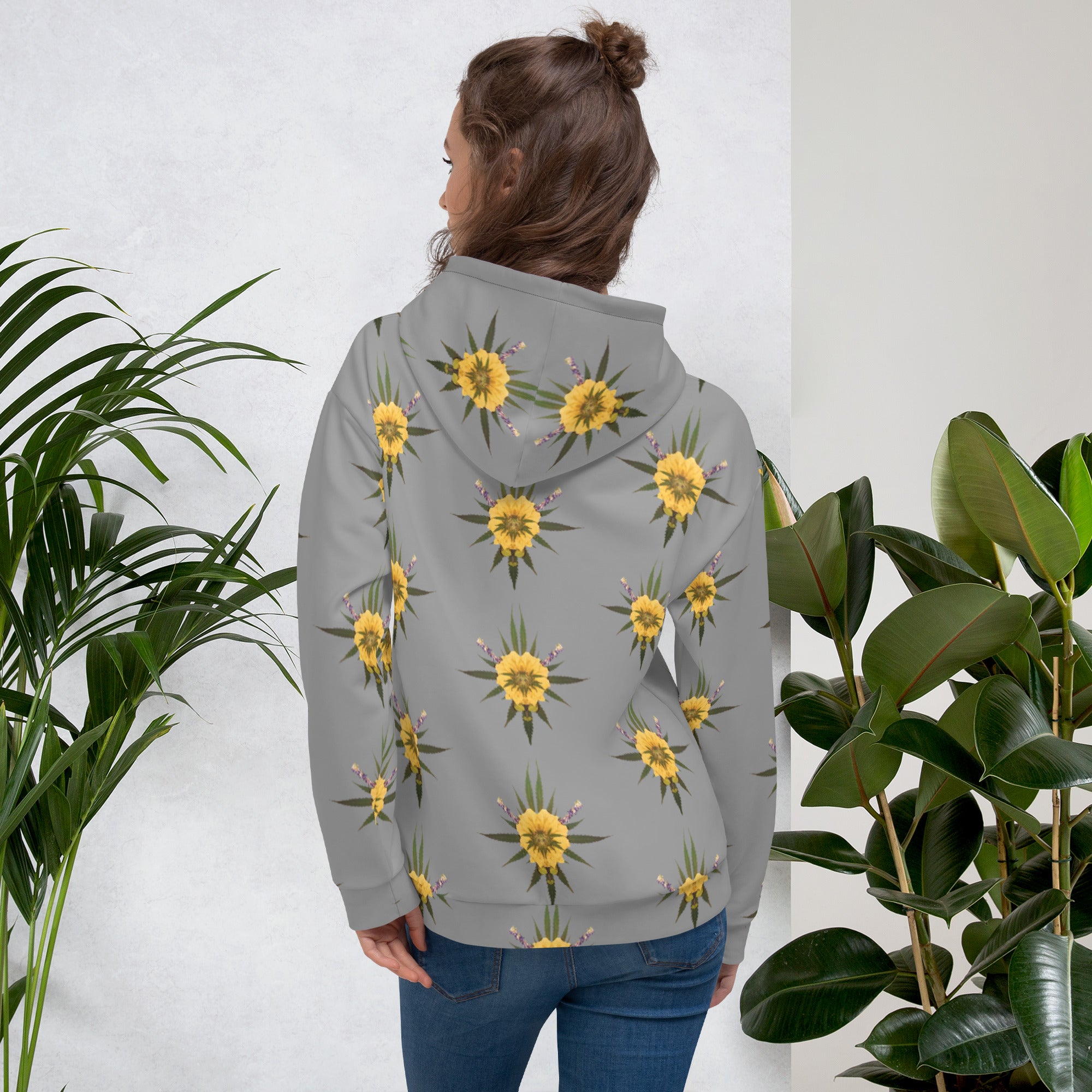 Blossom (Greytful) Full AOP Unisex Hoodie