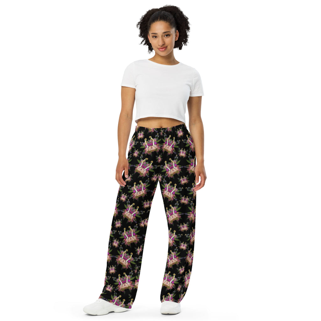 Fungeyes Playful (Midnite) All-over print unisex wide-leg pants