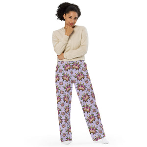 Fungeyes Playful (Purps) All-over print unisex wide-leg pants