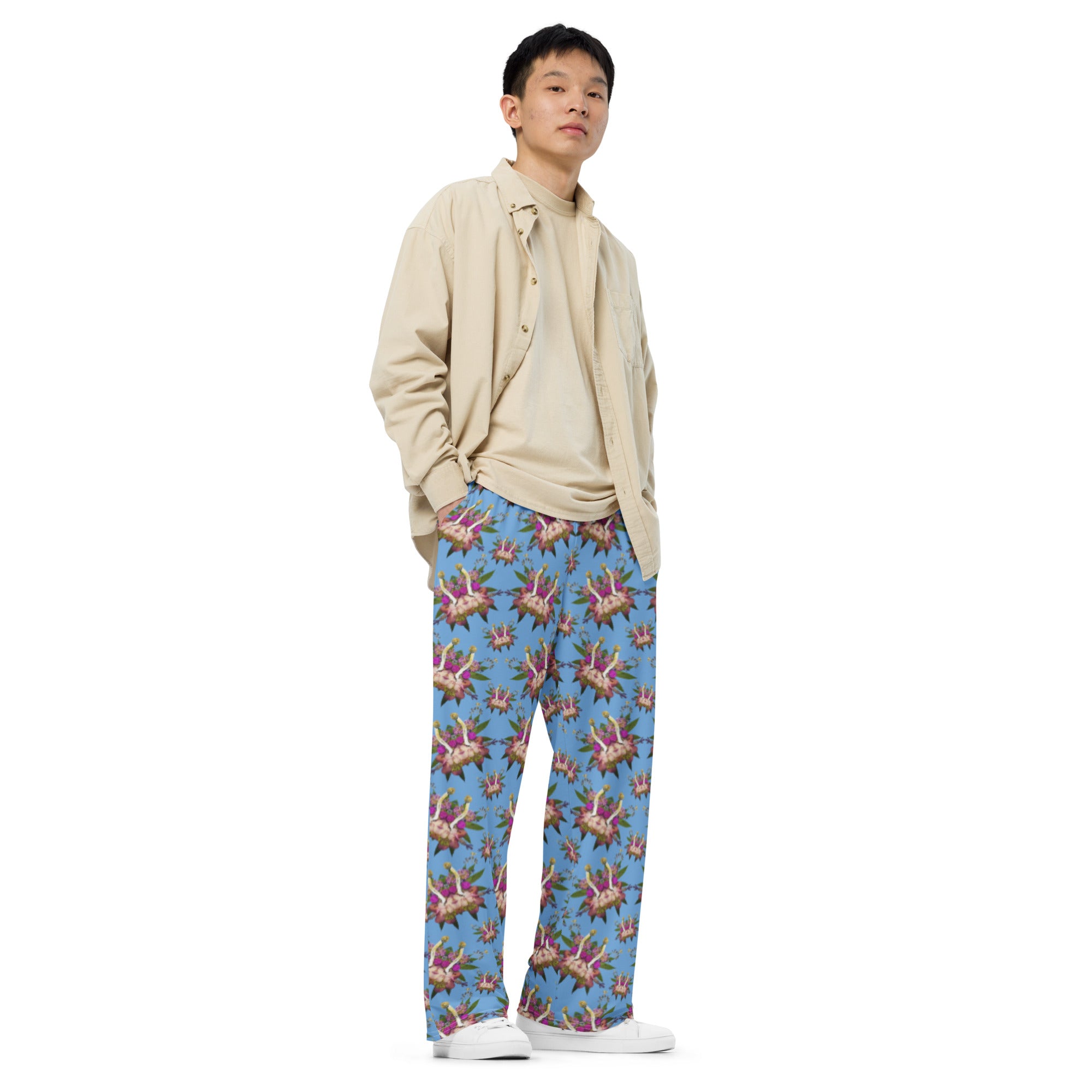 Fungeyes Playful (Sky) All-over print unisex wide-leg pants