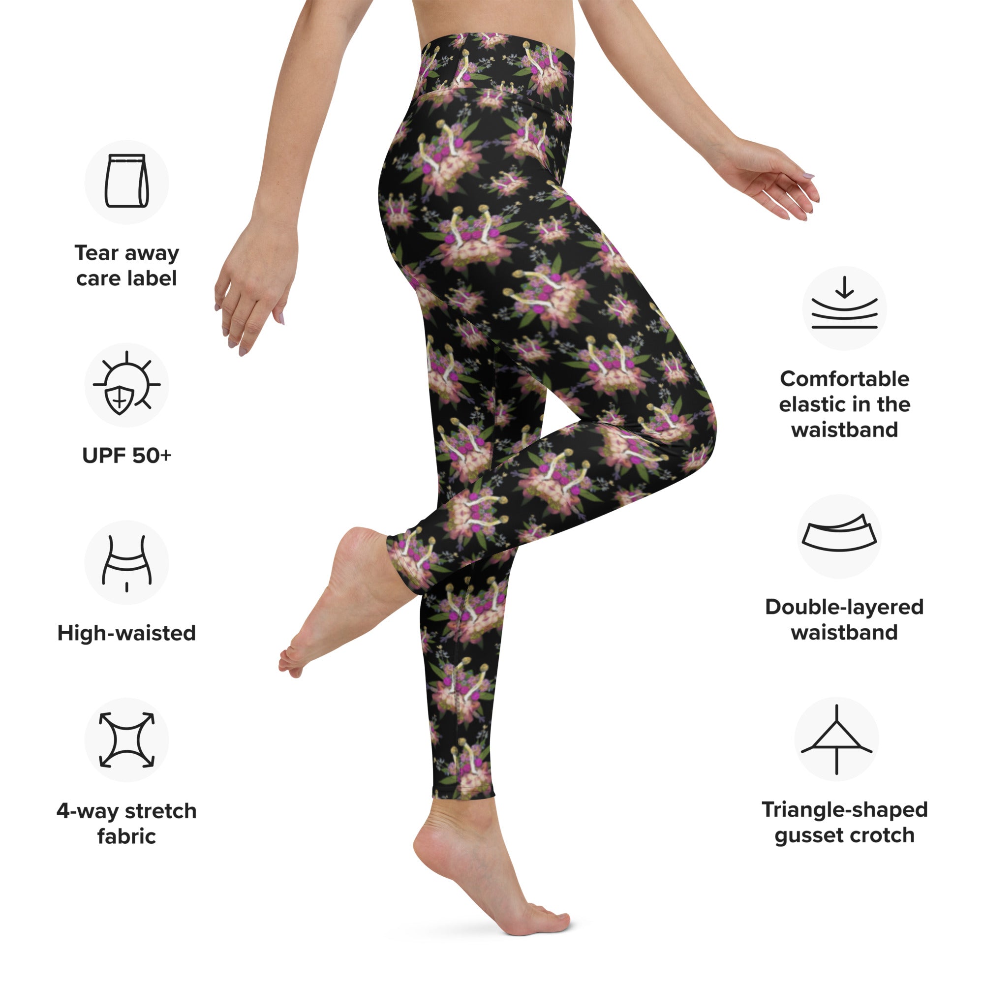 Fungeyes Playful (Midnite) AOP Yoga Leggings