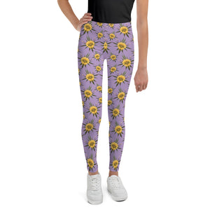 Blossom Playful (Purps) AOP Youth Leggings