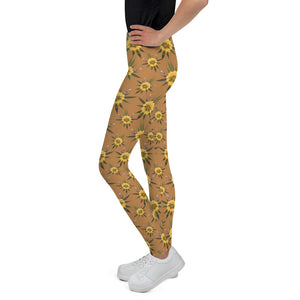 Blossom Playful (Natural) AOP Youth Leggings