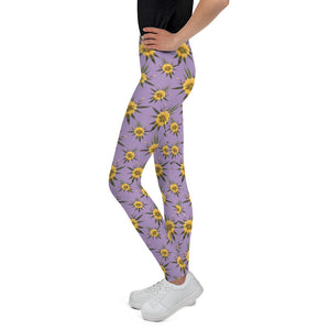 Blossom Playful (Purps) AOP Youth Leggings