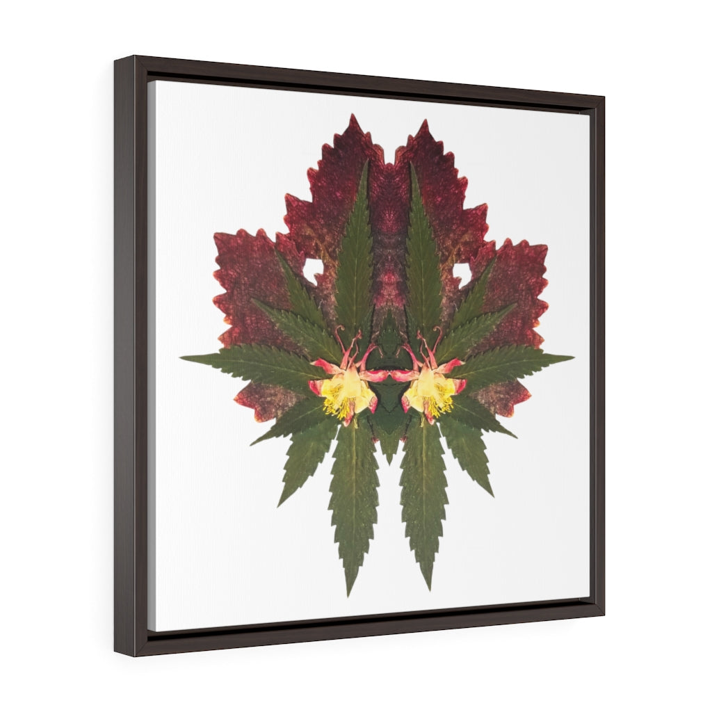 Cross Faded (Whiteout) Square Framed Premium Gallery Wrap Canvas