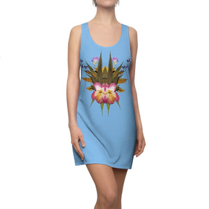 Smoochie Boochie (Sky) Women's Cut & Sew Racerback Dress (Logo)