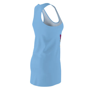 Viral (Sky) Women's Cut & Sew Racerback Dress (Logo)