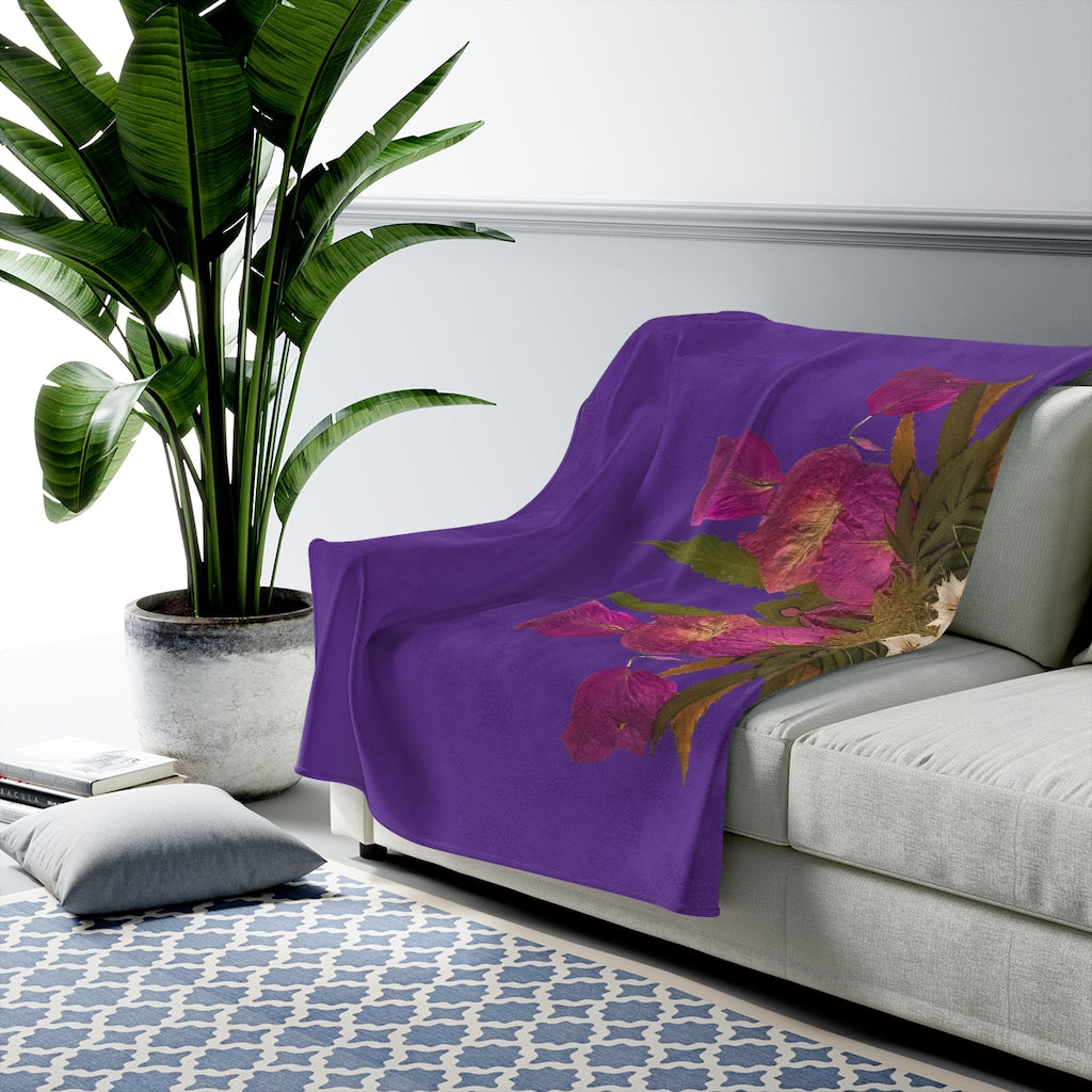 Viral (Purps) Velveteen Plush Blanket
