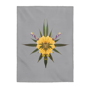 Blossom (Greytful) Velveteen Plush Blanket