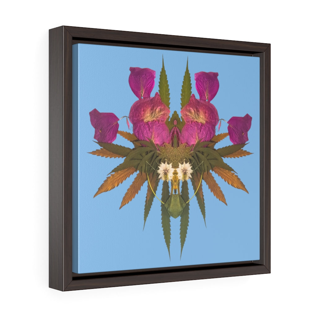 Viral (Sky) Square Framed Premium Gallery Wrap Canvas