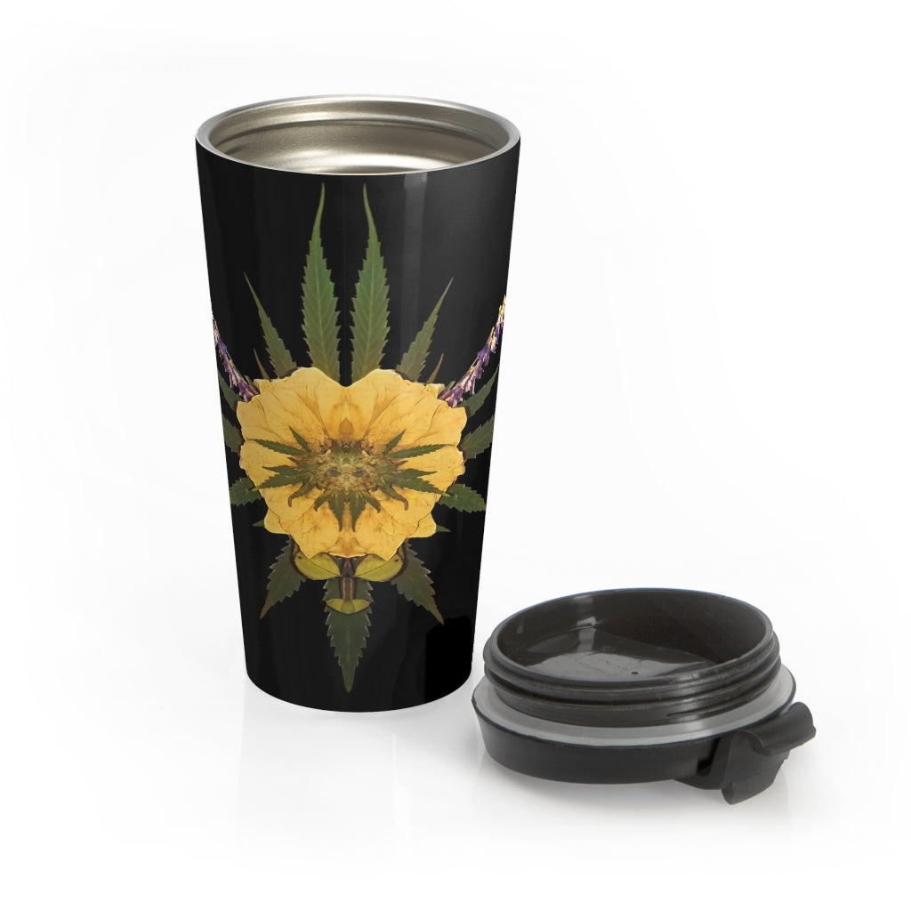 Blossom (Midnite) Stainless Steel Travel Mug