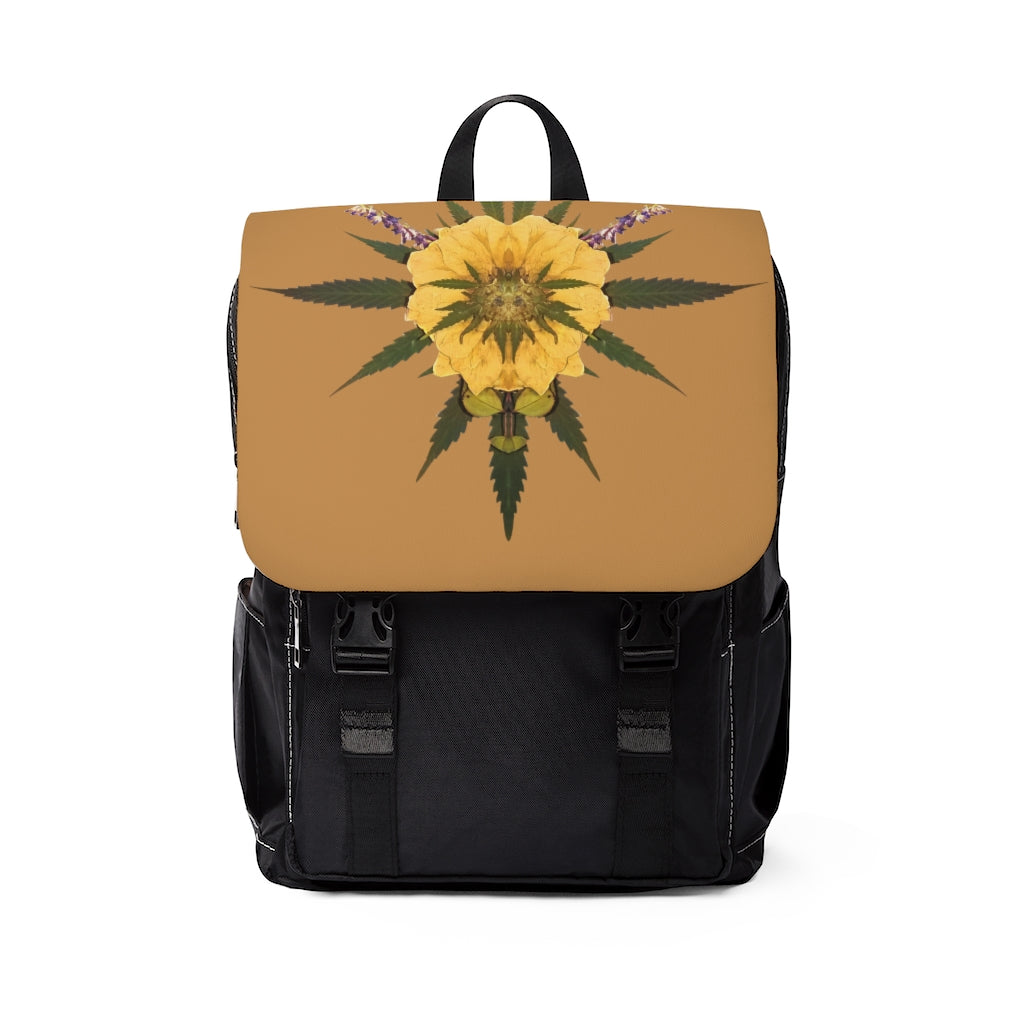 Blossom (Natural) Unisex Casual Shoulder Backpack