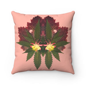 Cross Faded (Natural) Spun Polyester Square Pillow