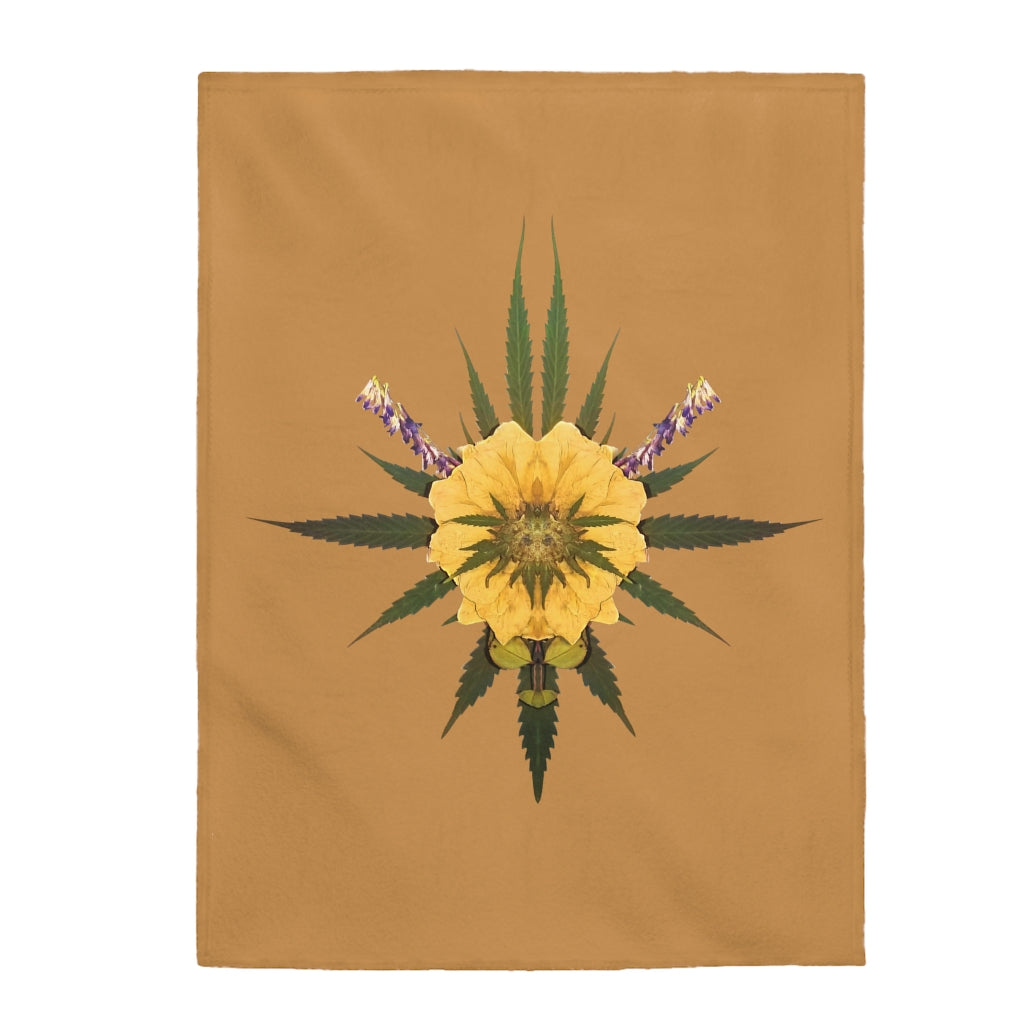Blossom (Natural) Velveteen Plush Blanket