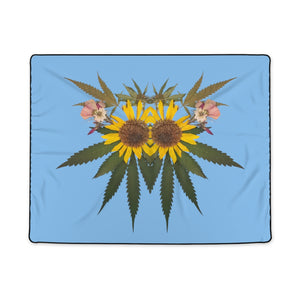 Sol (Sky) Polyester Blanket