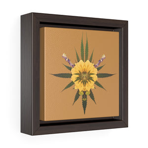 Blossom (Natural) Square Framed Premium Gallery Wrap Canvas