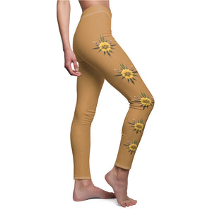 Blossom (Natural) Women's Cut & Sew Casual Leggings