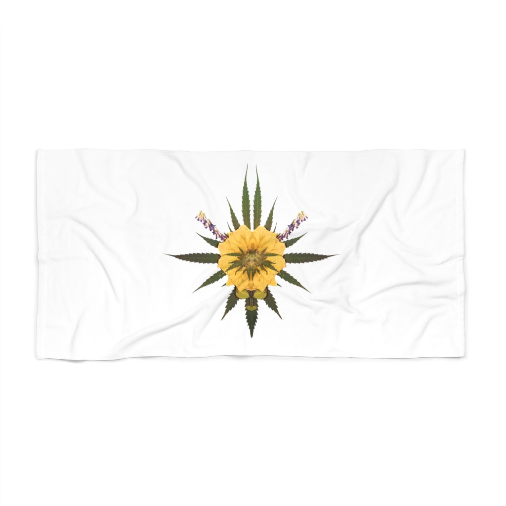 Blossom (Whiteout) Beach Towel