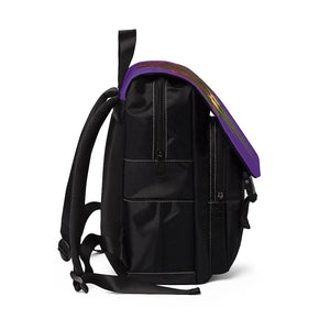 Cross Faded (Purps) Unisex Casual Shoulder Backpack
