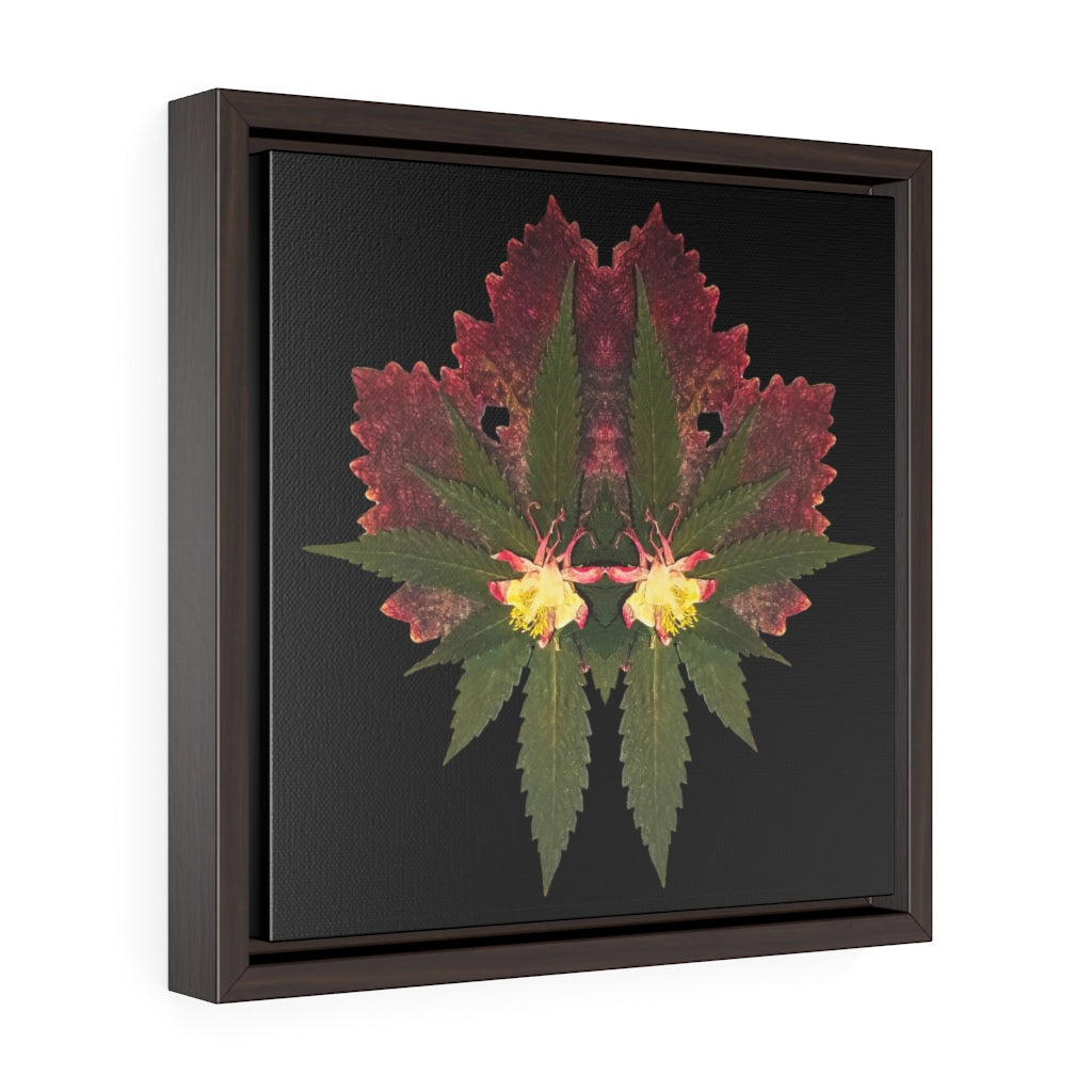 Cross Faded (Midnite) Square Framed Premium Gallery Wrap Canvas